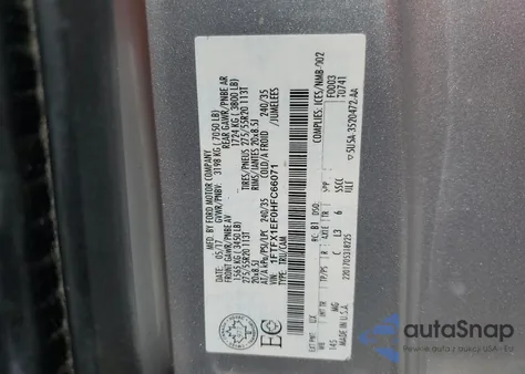 2017 Ford F150 Super Cab из США, поврежденный, VIN 1FTFX1EF0HFC66071